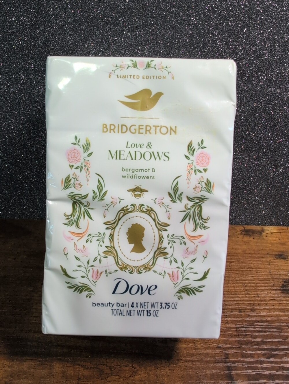 Dove x Bridgerton Limited Edition Love & Meadows 4 Pack Beauty Bar Soap